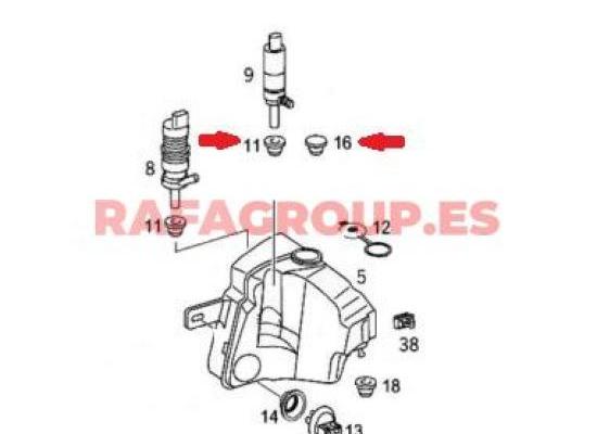 RG2109870045 - Junta de sello tanque de líquido limpiaparabrisas